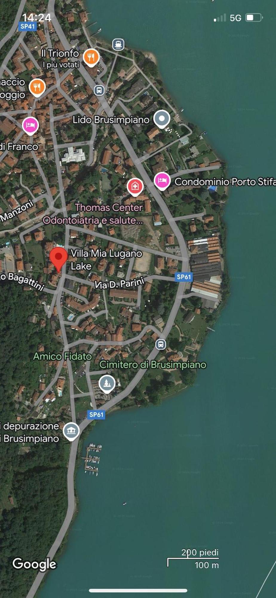Villa Mia Lugano Lake Brusimpiano Esterno foto